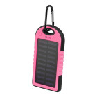 "Setty" saulės energijos bankas SPBS-05 5000 mAh rožinės spalvos