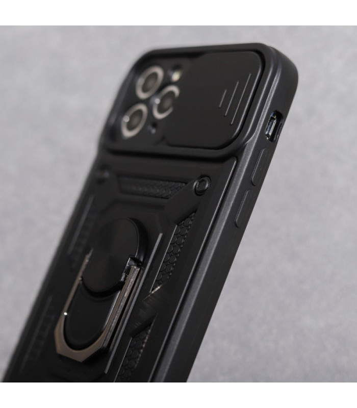 "Defender Slide" dėklas, skirtas "Samsung Galaxy A23 5G", juodos spalvos