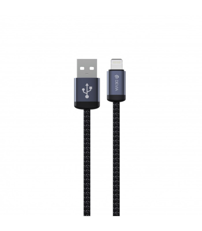 "Devia" kabelis Gracious EC650 USB - USB-C 1,0 m 2,4A juodas
