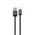 "Devia" kabelis Gracious EC650 USB - USB-C 1,0 m 2,4A juodas