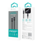 "Devia" kabelis Gracious EC645 PD USB-C - Lightning 1,0 m 27W 3A juodas