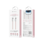 "Devia" kabelis Smart EC325 PD USB-C - USB-C 1,0 m 60W 3A rožinis