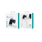"Devia Smart 3in 1" belaidis įkroviklis 15W, baltas