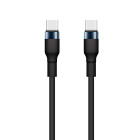 "Setty" USB-C - USB-C kabelis 1 m 3A KSC-C-131 juodas