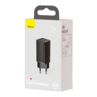"Baseus" sieninis įkroviklis "GaN2 Lite PD 65W" 1x USB-C 1x USB juodas