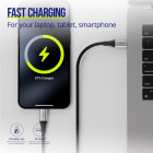 "Allity" kabelis AUC-01 USB-C - USB-C 2.0 m 100W juodas