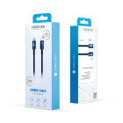 "Forever Ombre" kabelis USB-C - "Lightning" 1,0 m 27W juodas
