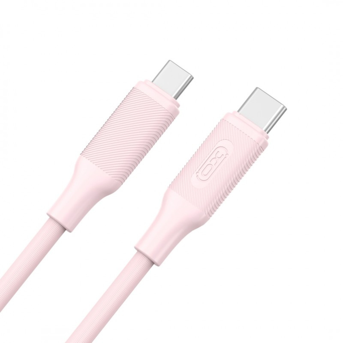 XO kabelis NB-Q265B PD USB-C - USB-C 1,0 m 60 W rožinės spalvos