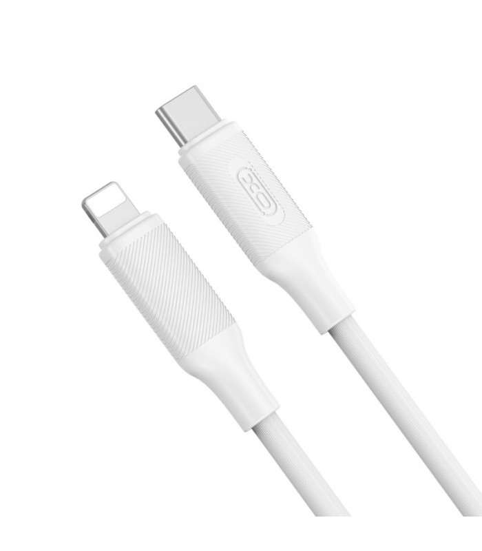 XO kabelis NB-Q265A PD USB-C - "Lightning" 1,0 m 27 W baltas