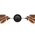 "Baseus" kabelis "Bright Mirror 2 3w1" USB - micro USB + "Lightning" + USB-C 1,1 m 66 W juodas ištraukiamas