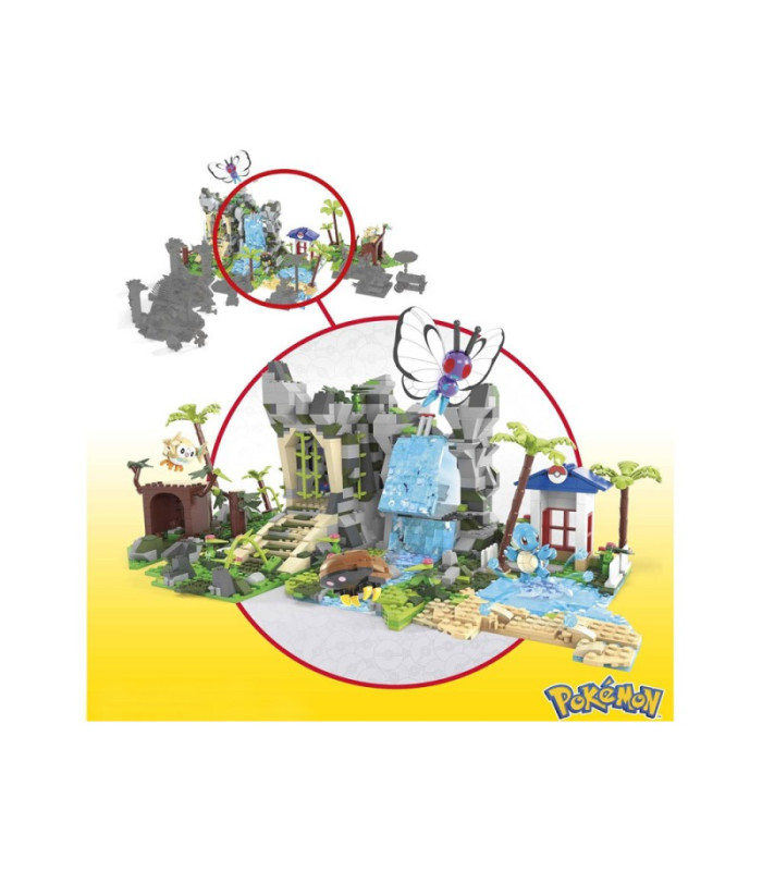 Mattel MEGA Pokémon rinkinys 1362 detalės + 4 Pokémon figūrėlės ZA6035