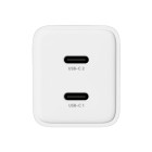 "Allity" sieninis įkroviklis GaN PD QC ATC-01-45WCC 2x USB-C 45W baltas