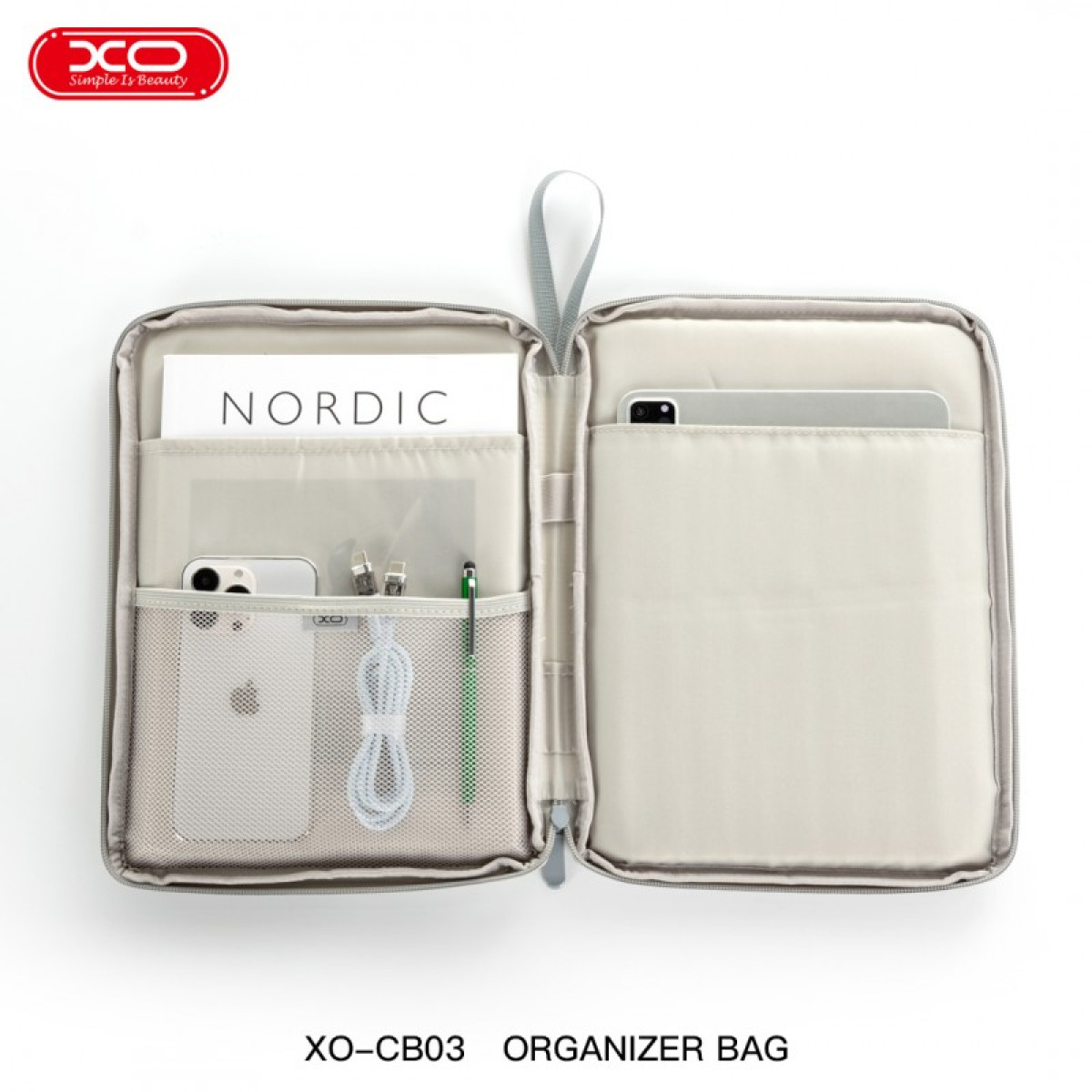 XO Planšetinio kompiuterio krepšys CB03 10,9", juodas