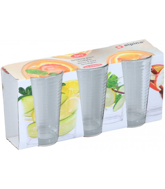 Stiklinės, 220 ml, 3 vnt.