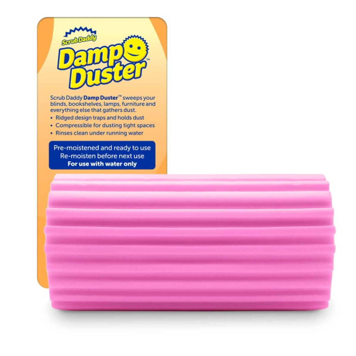 Kempinė Scrub Daddy Damp Duster, rožinė