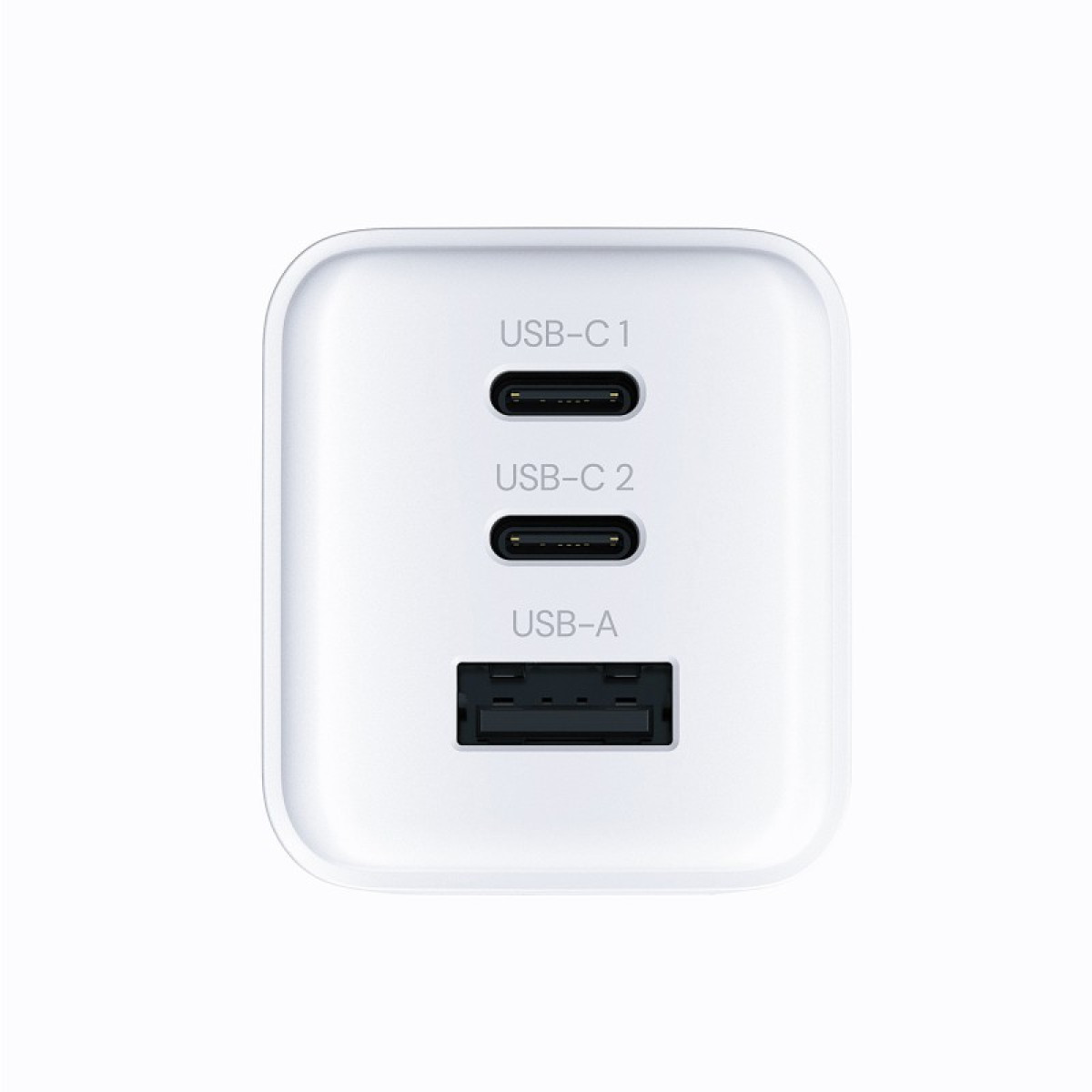 "Allity" sieninis įkroviklis GaN PD QC ATC-01-65WACC 2x USB-C 1x USB-A 65W baltas