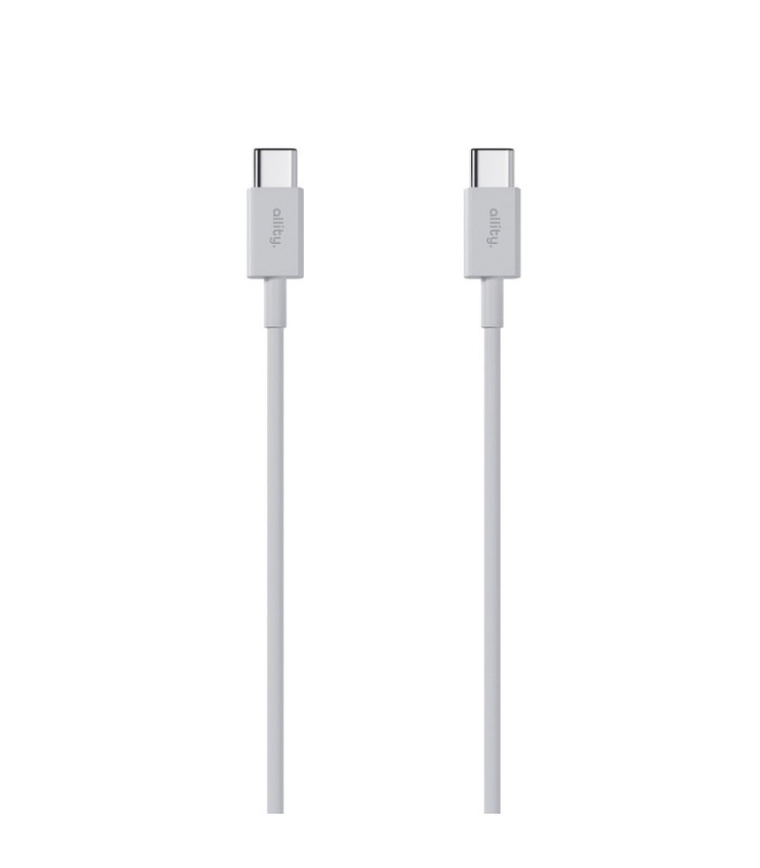 "Allity" kabelis AUC-03 USB-C - USB-C 2.0 m 100W baltas