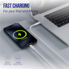 "Allity" kabelis AUC-02 USB-C - USB-C 2.0 m 100W baltas
