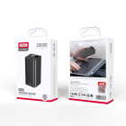 XO nešiojamojo kompiuterio maitinimo bankas PB97 65W 20000mAh, juodas