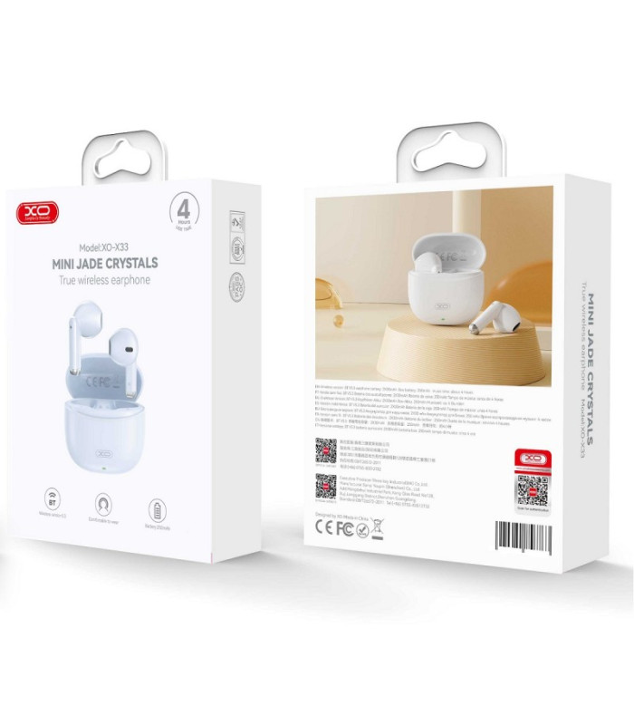 "XO Bluetooth" ausinės X33 TWS mėlynos spalvos