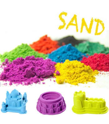 Krāsains kinētiskais smilts 1 KG PLAY SAND