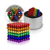 Krāsainas magnētiskās bumbiņas 216 gab. 5mm