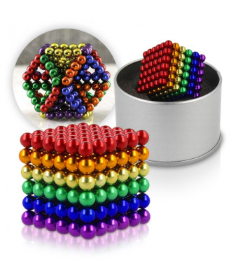 Krāsainas magnētiskās bumbiņas 216 gab. 5mm