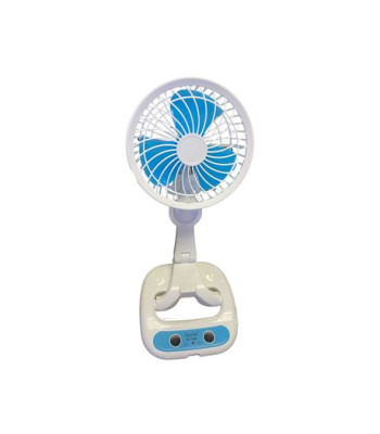 Locāms, uzlādējams ventilators ar LED apgaismojumu KC-7900