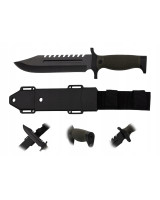 Taktiskais izdzīvošanas nazis ar maksti