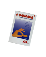 Elastīgais, elpojošais plāksteris +Bandage, 50 gab.