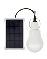 Pārgājienu LED lampa, uzlādējama no saules 10W