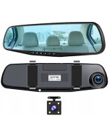 Aizmugures skata kamera ar spoguli un video reģistratoru