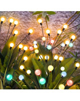 Vējā šūpojošie LED āra apgaismojumi ar saules bateriju 2 gab.