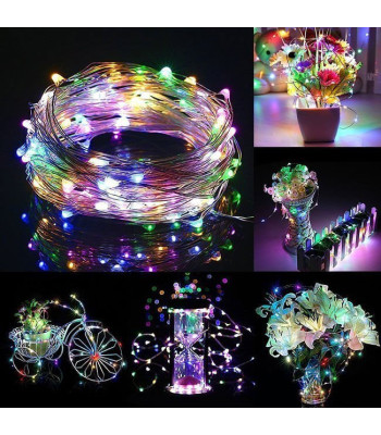 LED krāsains elastīgs vads - virtene 300LED 30M