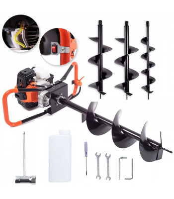 Zemes urbjmašīna 5,2 AG ar 3 urbjiem 150/200/250mm BOXER BX-122
