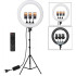 Gredzenveida LED grima lampa 45cm ar tālvadības pulti 45W YQ-460B