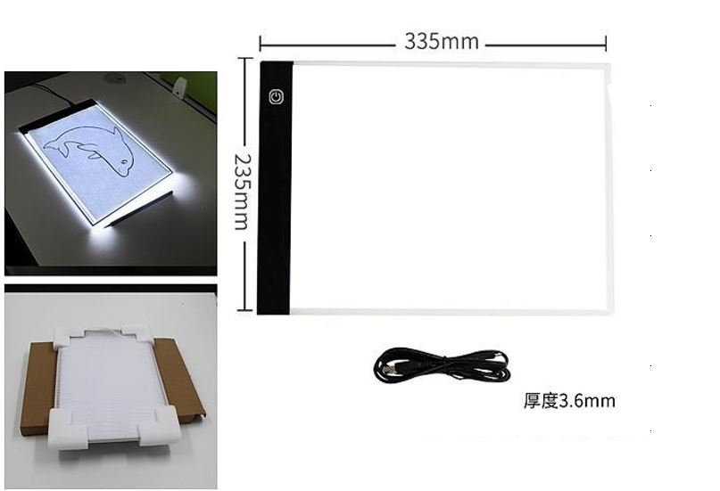 LED gaismas kalkēšanas un zīmēšanas tāfele